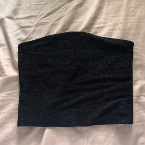 Black Sparkly Tube Top from Wild Fable